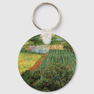 Porte-clés Champ aux coquelicots par Vincent van Gogh