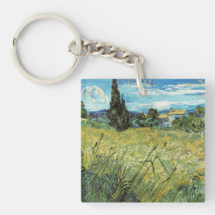 Porte-clés Champ de blé vert Vincent van Gogh