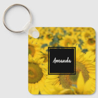 Champ jaune de tournesols photo