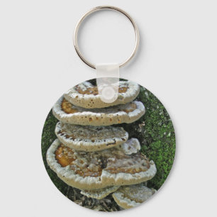 Porte-clés Champignons de plateau sur souche