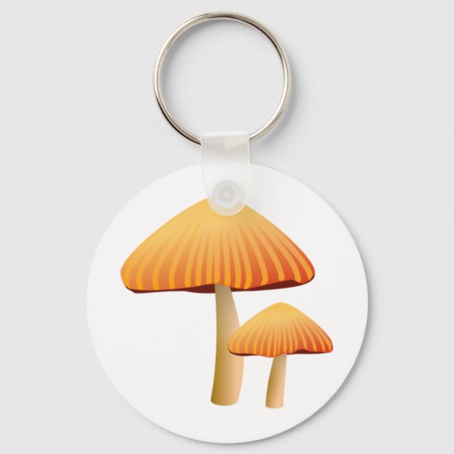 Porte-clés Champignons orange (Recto)