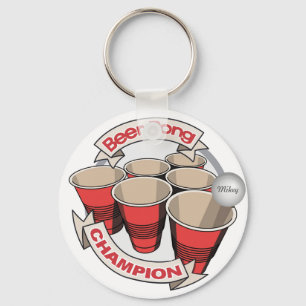 Porte-clés Champion Beer Pong Personnalisable