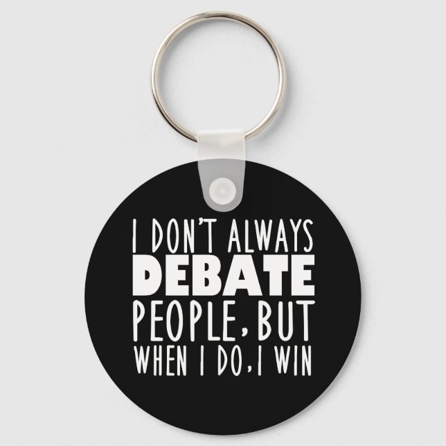 Porte-clés Champion de l'équipe de discussion amusante (Recto)