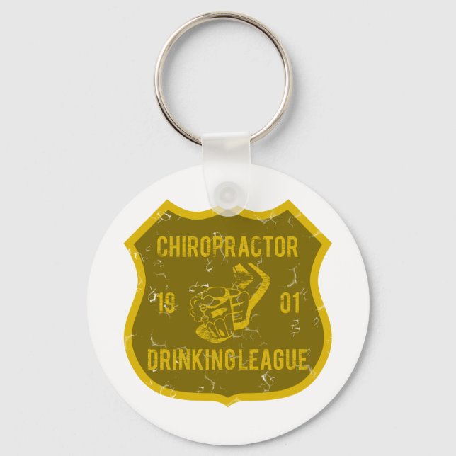 Porte-clés Championnat de football chiropraticien (Recto)