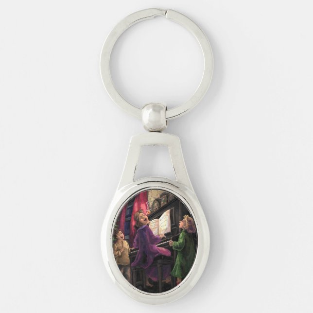 Porte-clés Chant de Noël le long (Devant)