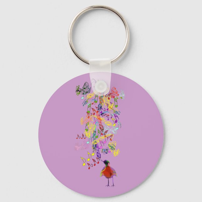 Porte-clés Chant d'oiseaux (Recto)