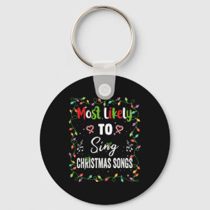 Porte-clés Chanter Chants Chansons De Noël Famille Matchin