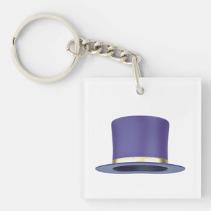 Porte-clés Chapeau de dessus magique violet