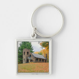 Porte-clés Chapelle à l'automne