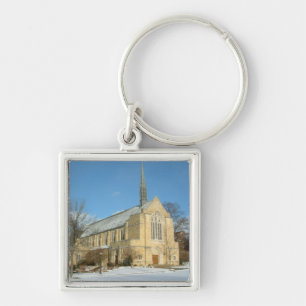 Porte-clés Chapelle Harbison en hiver au Grove City College
