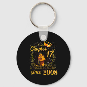 Porte-clés Chapitre 17 Fabuleux Depuis 2008 17e Anniversaire 