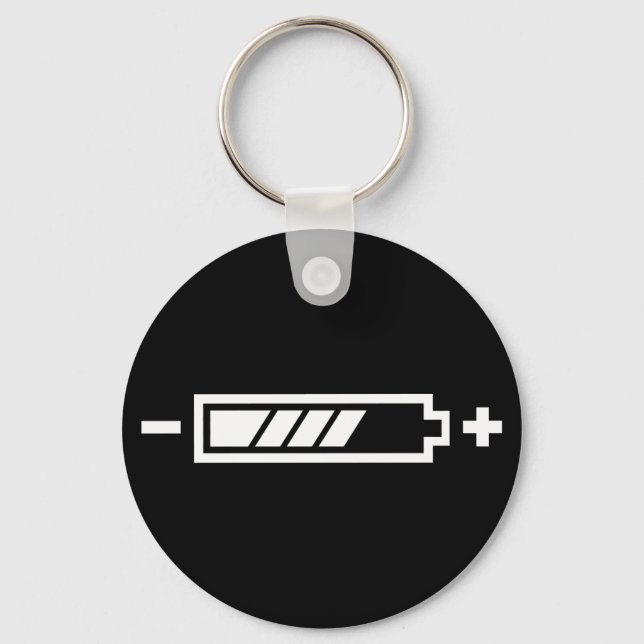Porte-clés Chargé - batterie solaire hybride électrique (Recto)
