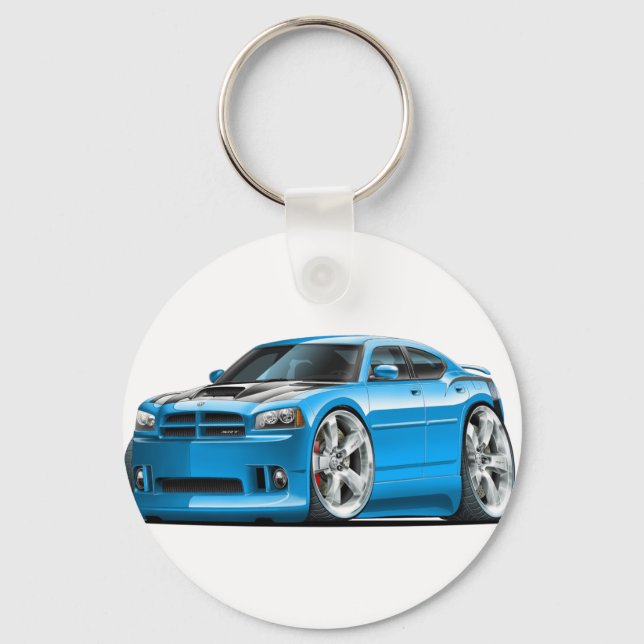 Porte-clés Chargeur Dodge Super Bee Blue Car (Recto)
