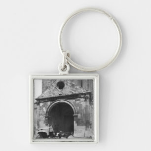 Porte-clés Chariot attendant avant porche de cathédrale