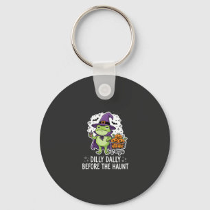 Porte-clés Chariot de sorcière grenouille citrouille Hallowee