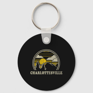Porte-clés Charlottesville Virginie Va T Shirt Randonnée Vint