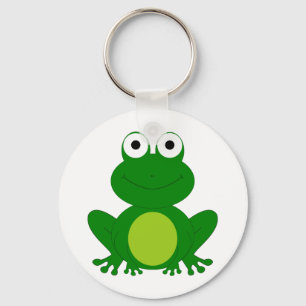 Porte-clés Charmante grenouille caricature