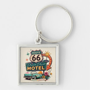 Porte-clés Charme de voyage rétro Route 66 Dream Drive