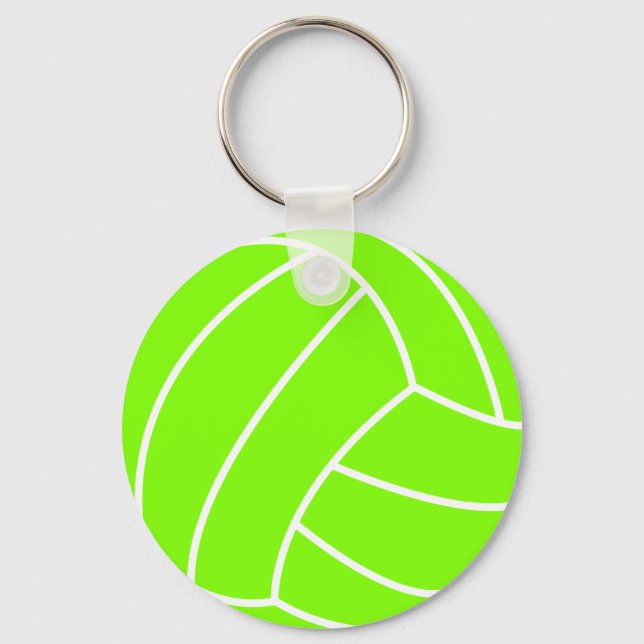 Porte-clés Chartreuse, volley-ball néon vert (Recto)
