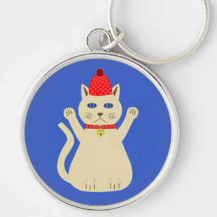 Porte-clés Chat de Noël mignon