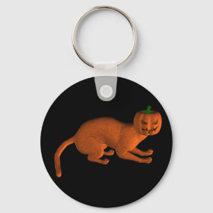 Porte-clés Chat de tigre d'Halloween