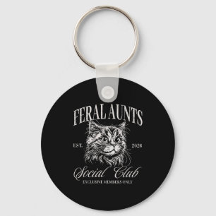Porte-clés Chat du club social de la tante sauvage