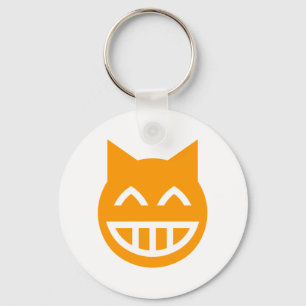 Porte-clés Chat Emoji Grille