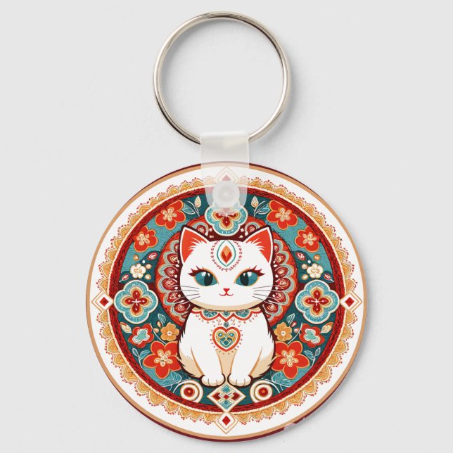 Porte-clés Chat Félin (Recto)
