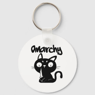 Porte-clés Chat Funny Anarchie Halloween Animaux Pour Femmes