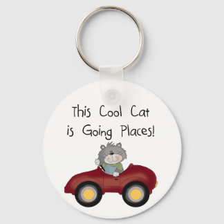 Porte-clés Chat Going Places Chemises rouges Voiture et cadea