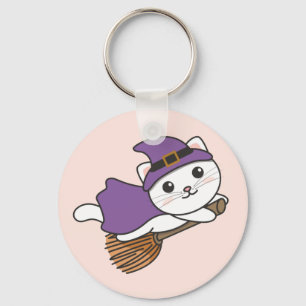 Porte-clés Chat Halloween sorcière enfants Porte - clé de cos