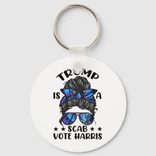 Porte-clés Chat Ladies Messy Bun Drôle Trump Est Un Vote De S