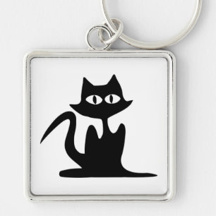 PORTE-CLÉS CHAT NOIR