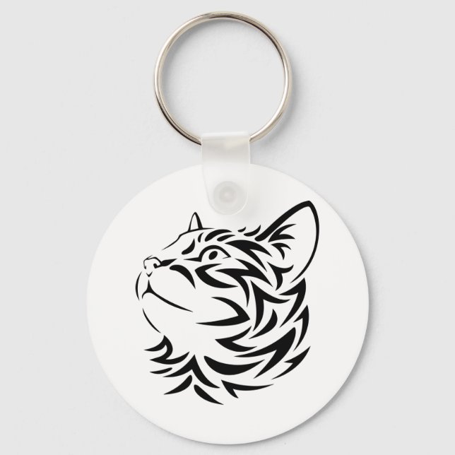 Porte-clés chat noir (Recto)
