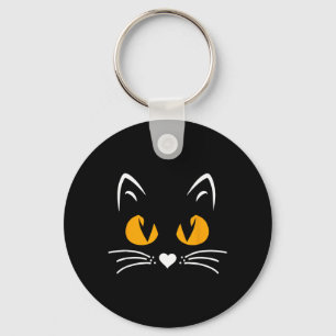 Porte-clés Chat noir d'Halloween effrayant garçons filles enf
