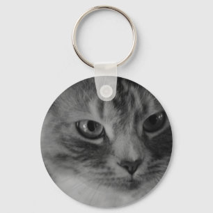 Porte-clés Chat (noir et blanc)