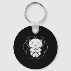 Porte-clés Chat Persan Anime Chaton Sensibilisation à la dysl