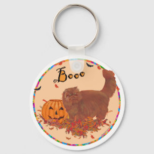 Porte-clés Chat Persan Rouge Halloween