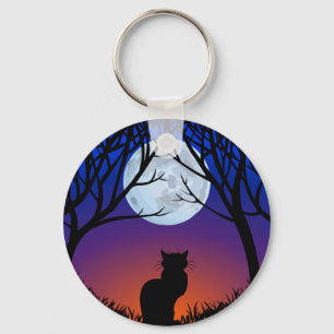 Porte-clés Chat Porte - clé noir Cadeaux de chats Animaux Por