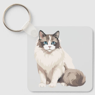 Porte-clés Chat Ragdoll