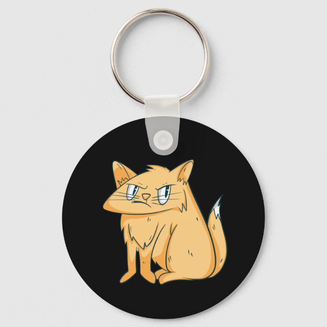 Porte-clés Chat roux  (Recto)