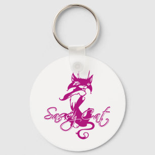 Porte-clés Chat Sassy