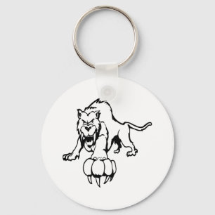 Porte-clés Chat sauvage, chat sauvage, chat sauvage, chat,