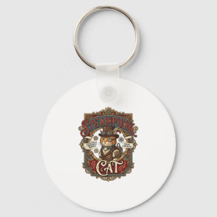 Porte-clés Chat Steampunk Steampunk Chat Vintage