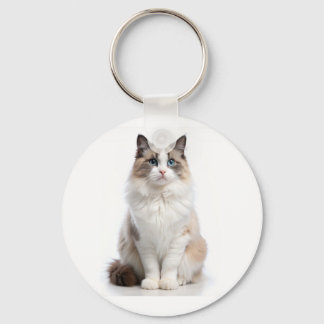 Porte-clés Chat Tabby Adorable aux Yeux Brillant