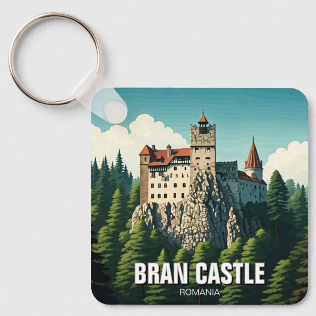 Porte-clés Château de Bran Roumanie (Recto)