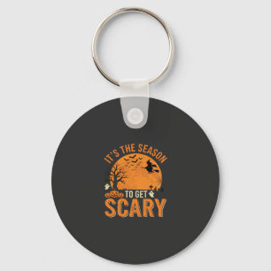 Porte-clés Château Hanté Effrayant Halloween Vecteur