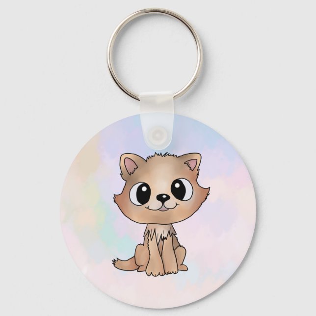 Porte-clés Chaton brun (Recto)