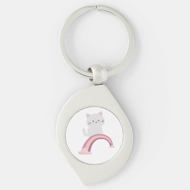 Porte-clés Chaton Mignon Chat    (Devant)