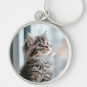 Porte-clés Chaton regardant par la fenêtre